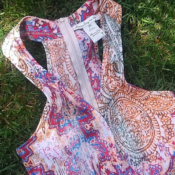 American Rag Tiered Gypsy Boho Romper 7 All Rayon - Picture 8 of 8